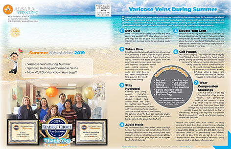 Alsara Vein Clinic Summer Newsletter 2019