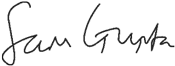 sam gupta signature